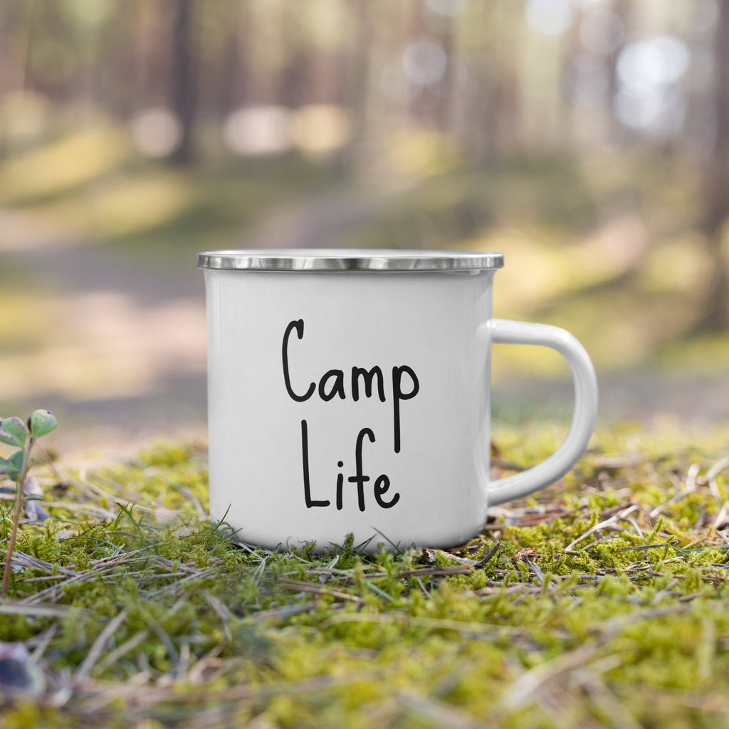 Camp Life Enamel Mug