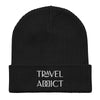 Travel Addict Organic Ribbed Beanie