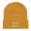 Travel Addict Organic Ribbed Beanie