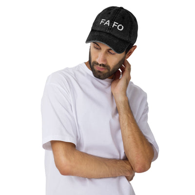 FAFO Vintage Cotton Twill Cap